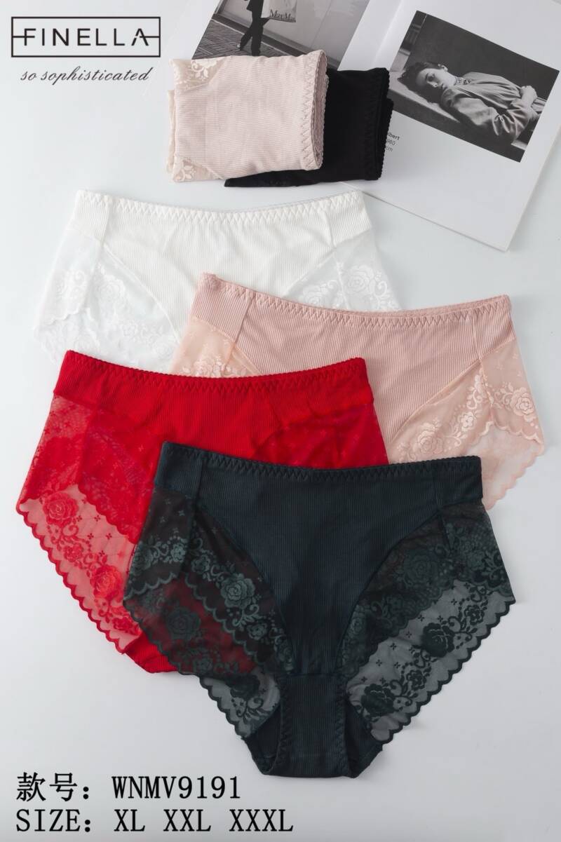Majtki damskie Roz XL-3XL, Mix kolor Paczka 24 szt